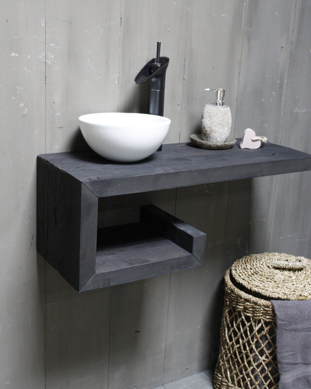 Rene Houtman Rosa - Fonteinmeubelset - Black - Wit - Black