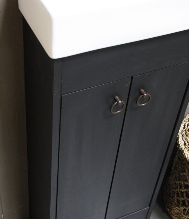 Rene Houtman Landelijk toiletmeubel set - Dark - Keramiek