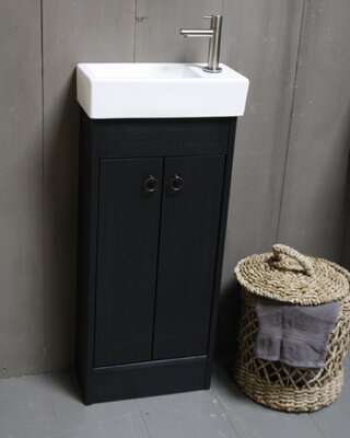 Rene Houtman Landelijk toiletmeubel set - Dark - Keramiek