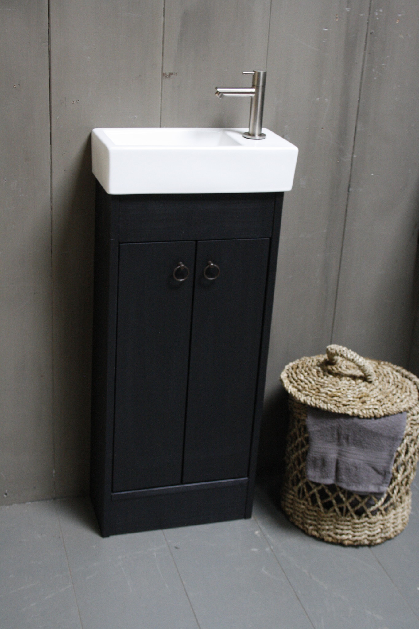 Rene Houtman Landelijk toiletmeubel set - Dark - Keramiek