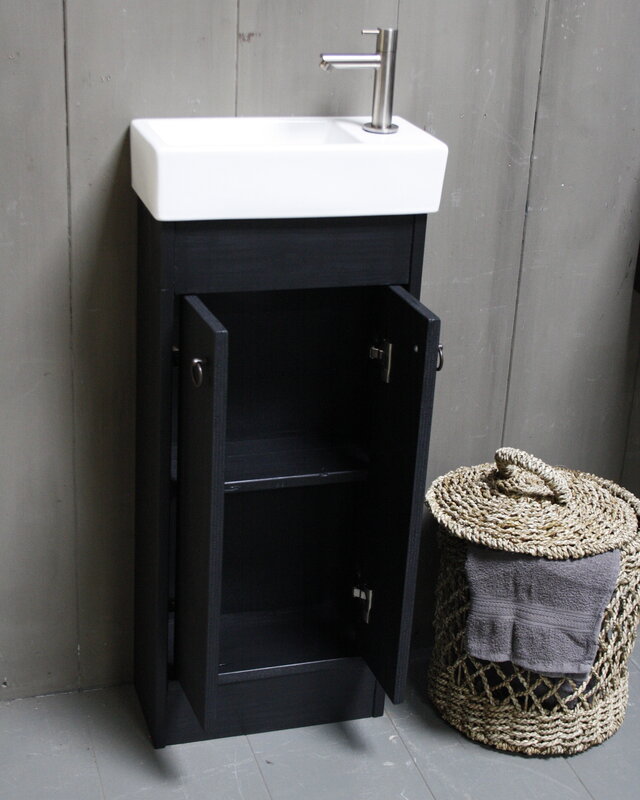 Rene Houtman Landelijk toiletmeubel set - Dark - Keramiek