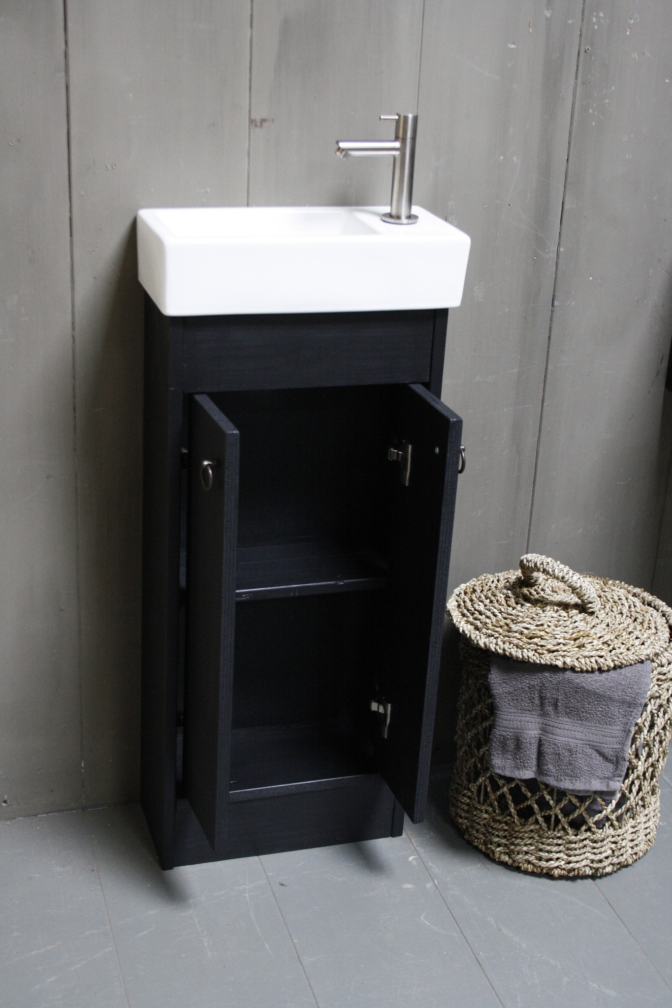 Rene Houtman Landelijk toiletmeubel set - Dark - Keramiek