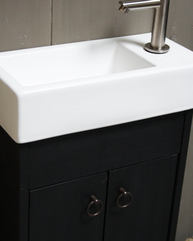 Rene Houtman Landelijk toiletmeubel set - Dark - Keramiek
