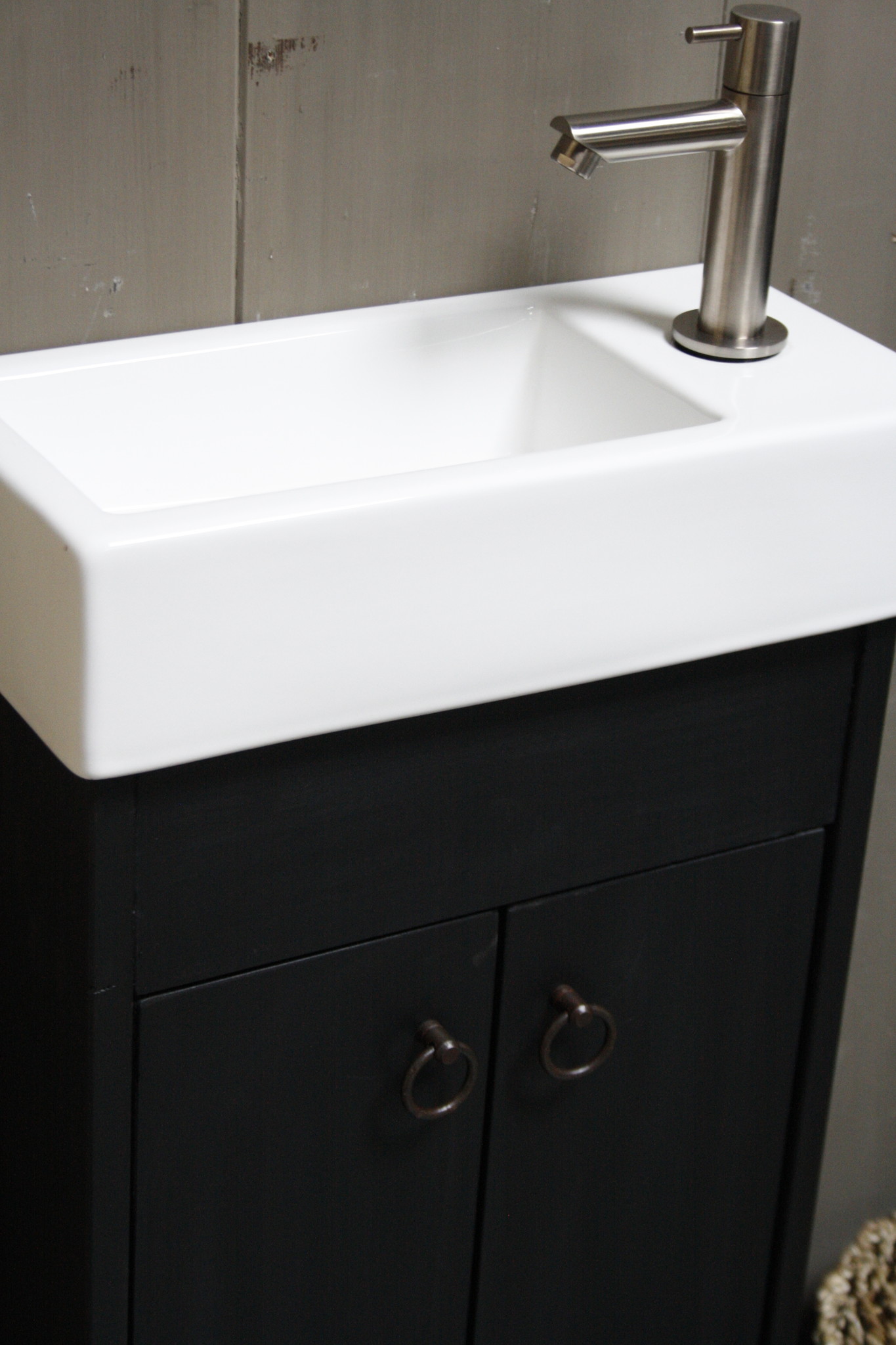 Rene Houtman Landelijk toiletmeubel set - Dark - Keramiek