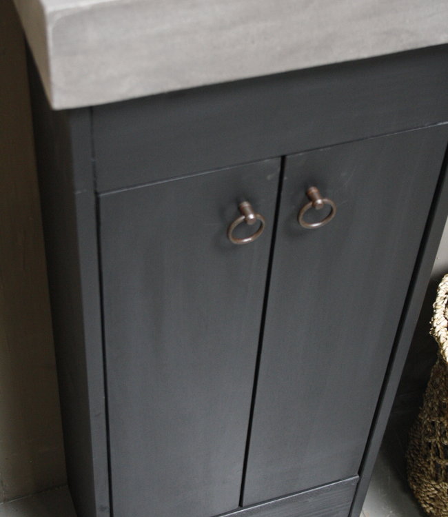 Rene Houtman Landelijk toiletmeubel set - Dark - Grey
