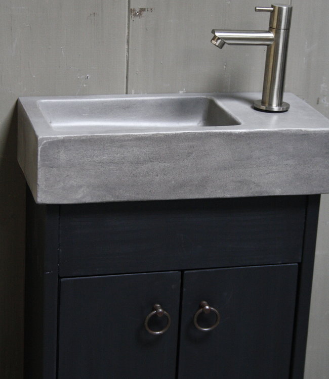 Rene Houtman Landelijk toiletmeubel set - Dark - Grey
