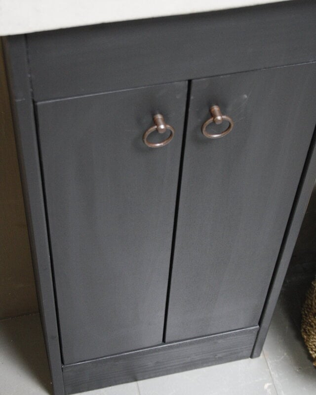 Rene Houtman Landelijk toiletmeubel set - Dark - L. Grey