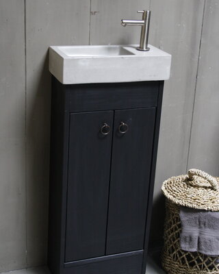Rene Houtman Landelijk toiletmeubel set - Dark - L. Grey