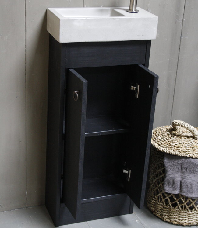 Rene Houtman Landelijk toiletmeubel set - Dark - L. Grey