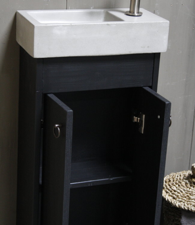 Rene Houtman Landelijk toiletmeubel set - Dark - L. Grey