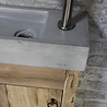 Rene Houtman Toiletmeubel landelijk oud eikenhout geschaafd - 1 deur - 90 cm Rene Houtman Toiletmeubel landelijk oud eikenhout geschaafd - 1 deur - 90 cm