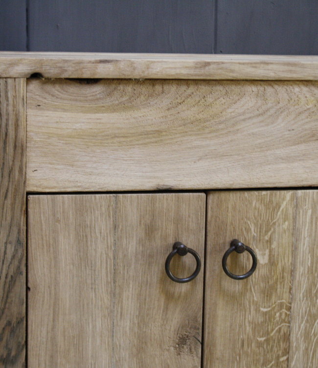 Rene Houtman Landelijk Oud eikenhouten Wagondelen Toiletmeubel Zwevend Geschaafd