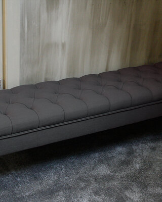 Rene Houtman Bedbankje Gecapitonneerd Chocolate 160 cm