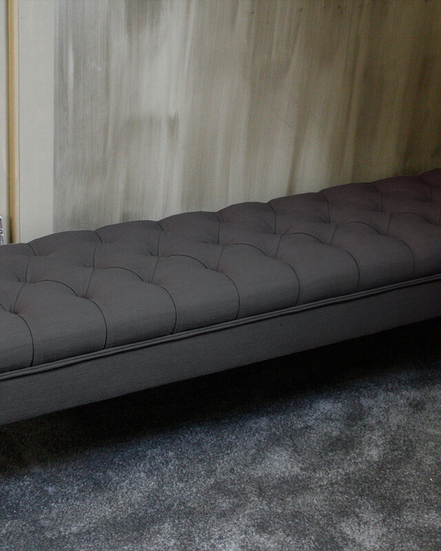 Rene Houtman Bedbankje Gecapitonneerd Chocolate 160 cm