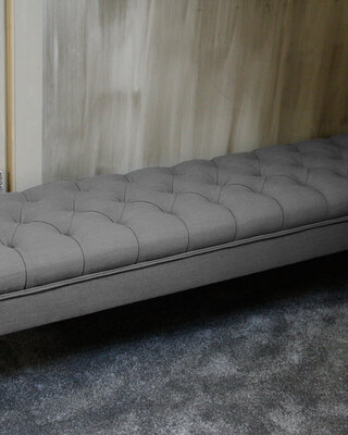Rene Houtman Bedbankje Gecapitonneerd Grey 160 cm