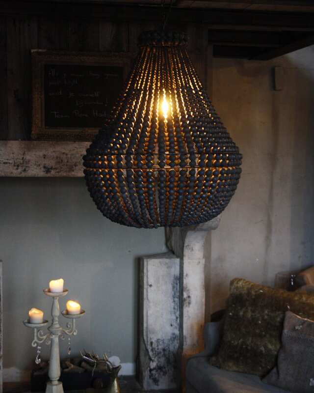 Rene Houtman Hanneke Kralen Hanglamp | Zwart | H65 cm