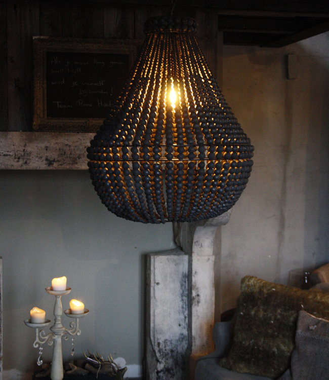 Rene Houtman Hanneke Kralen Hanglamp | Zwart | H65 cm