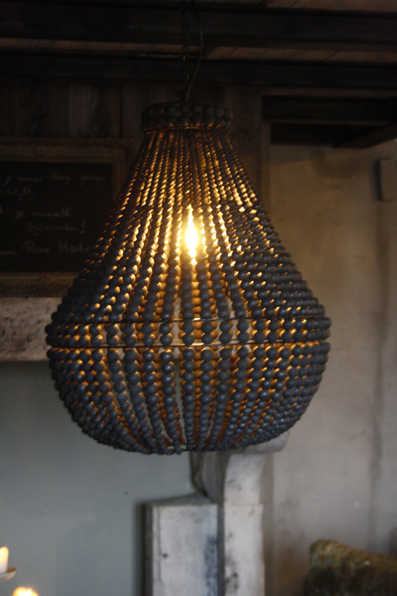 Rene Houtman Hanneke Kralen Hanglamp | Zwart | H65 cm