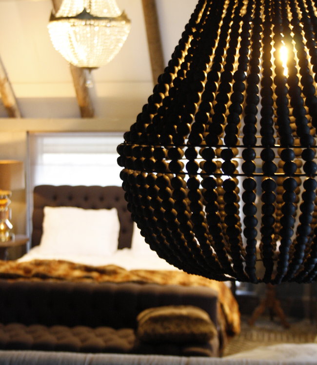 Rene Houtman Hanneke Kralen Hanglamp | Zwart | H65 cm