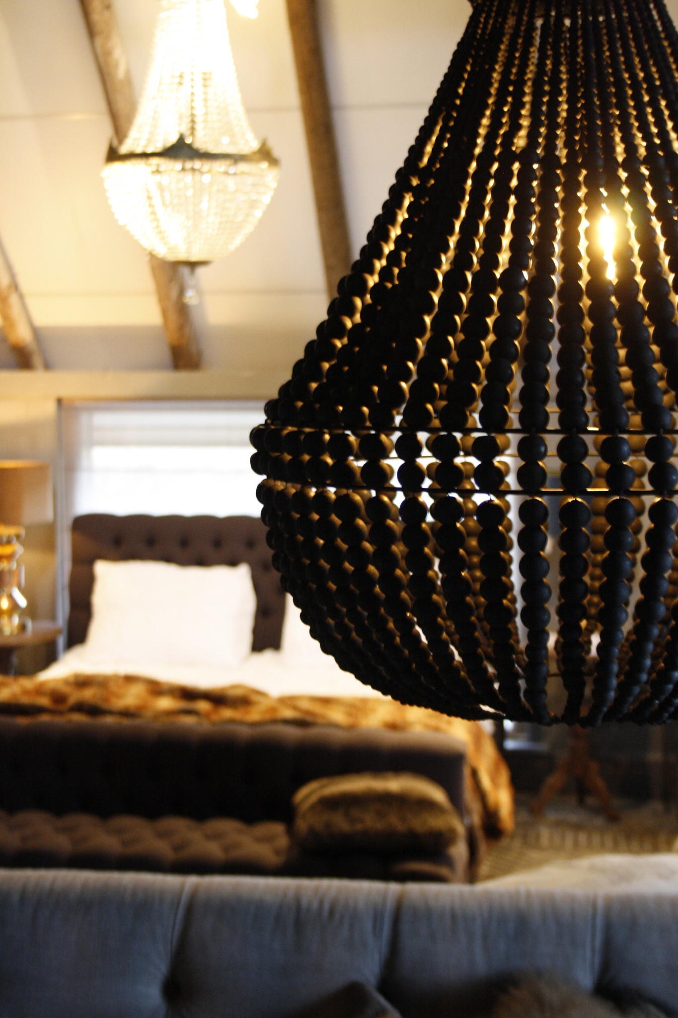 Rene Houtman Hanneke Kralen Hanglamp | Zwart | H65 cm