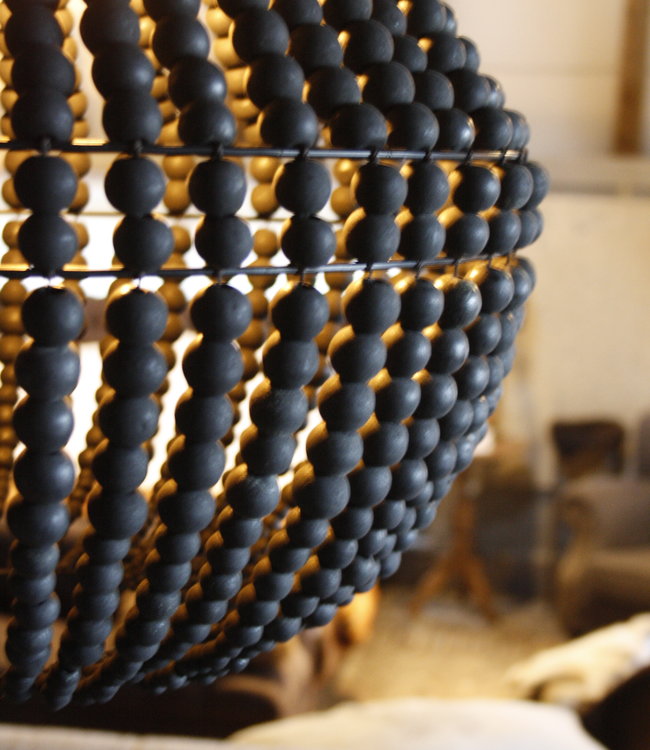 Rene Houtman Hanneke Kralen Hanglamp | Zwart | H65 cm