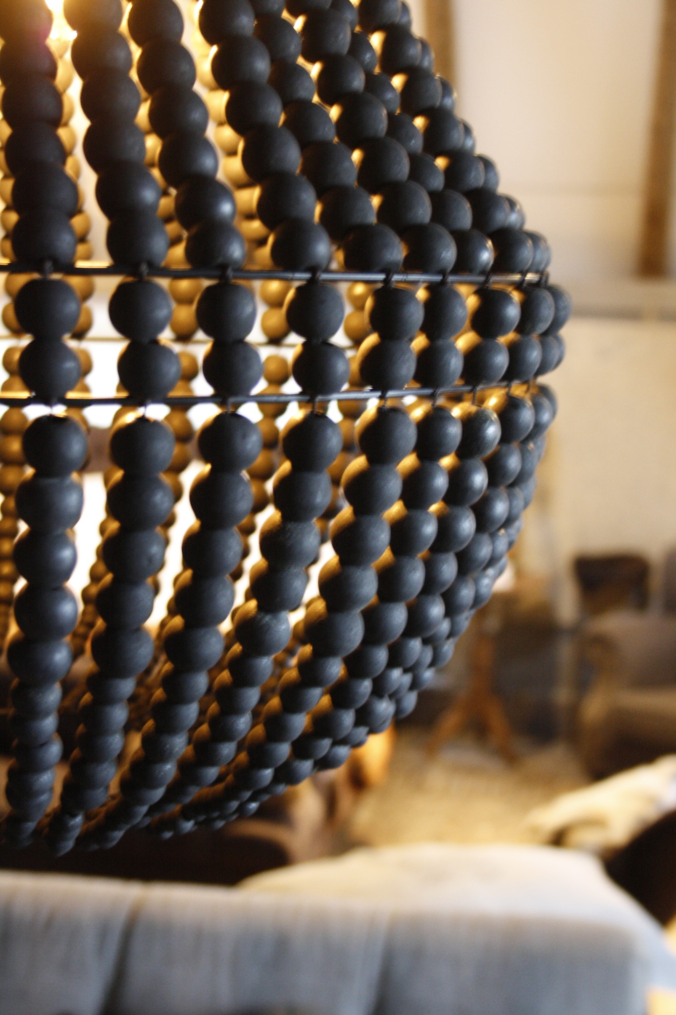 Rene Houtman Hanneke Kralen Hanglamp | Zwart | H65 cm