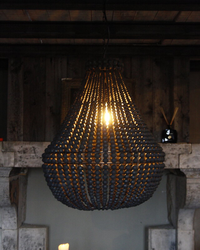 Rene Houtman Hanneke Kralen Hanglamp | Zwart | H65 cm