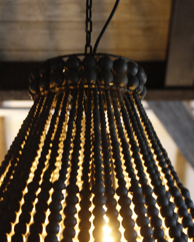 Rene Houtman Hanneke Kralen Hanglamp | Zwart | H65 cm