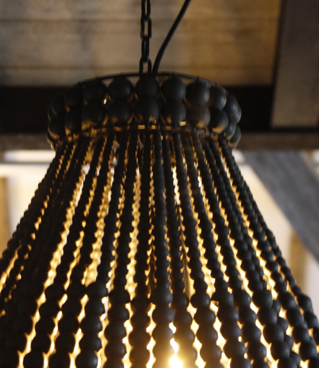 Rene Houtman Hanneke Kralen Hanglamp | Zwart | H65 cm