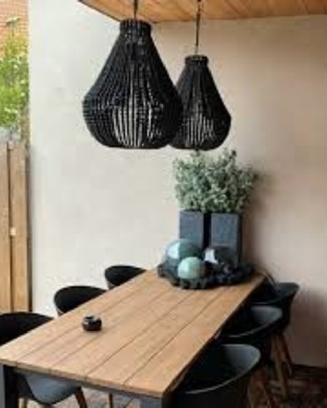 Rene Houtman Hanneke Kralen Hanglamp | Zwart | H65 cm