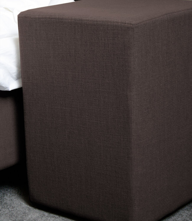Rene Houtman Hocker Kubus Stof 42x42x60 - Bruin