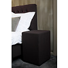 Hocker Kubus Stof 42x42x60 - Chocolate