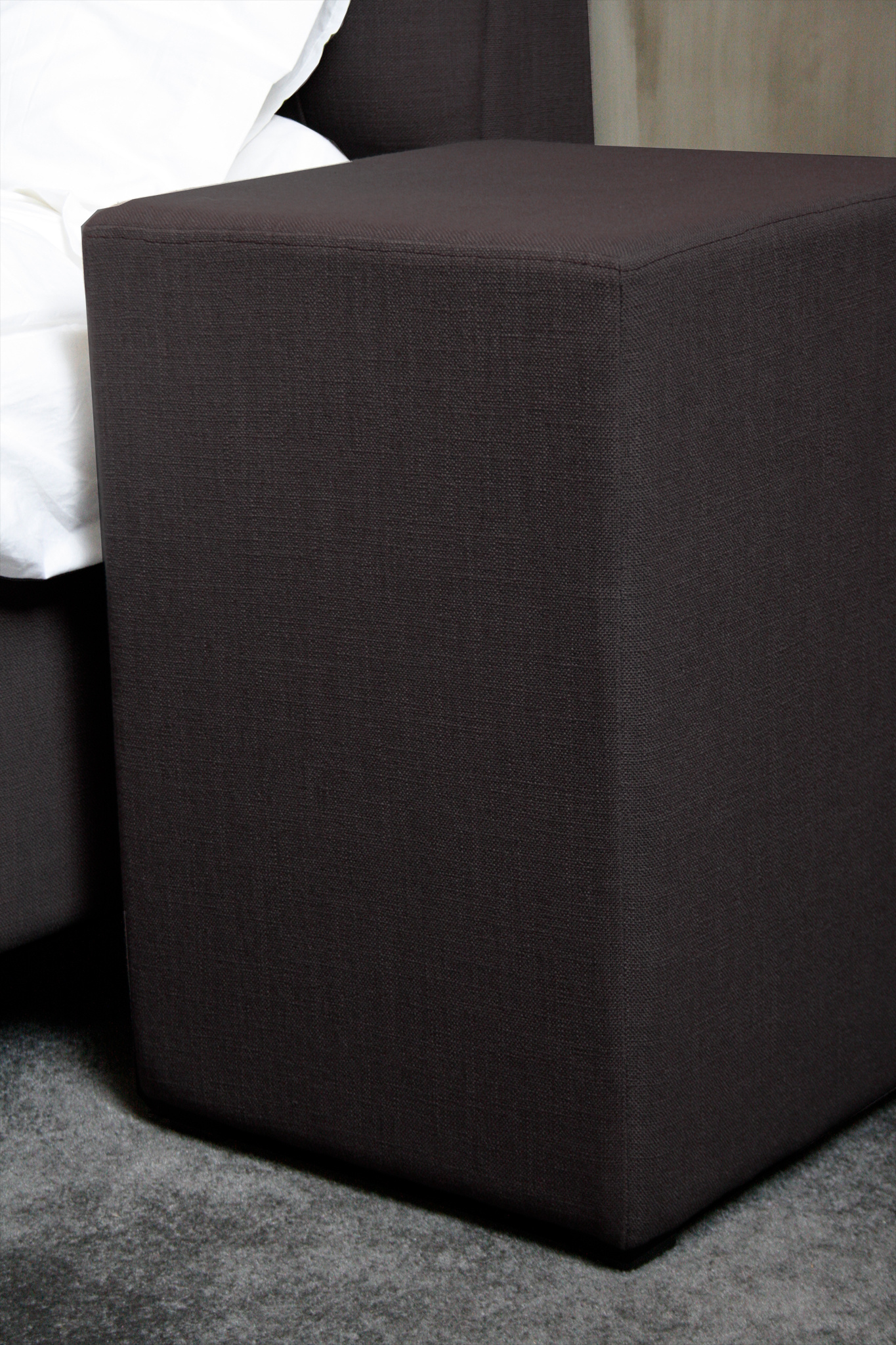 Rene Houtman Hocker Kubus Stof 42x42x60 - Chocolate