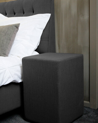 Rene Houtman Hocker Kubus Stof 42x42x60 - Grey