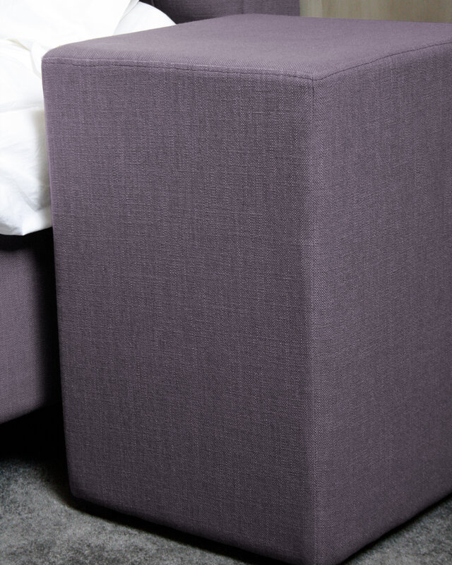 Rene Houtman Hocker Kubus Stof 42x42x60 - Paars