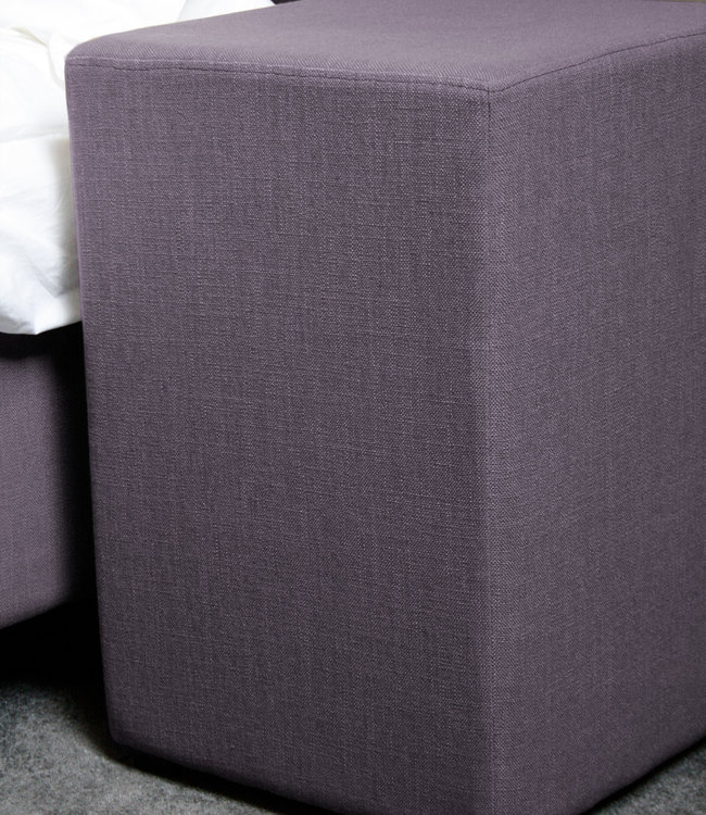 Rene Houtman Hocker Kubus Stof 42x42x60 - Paars