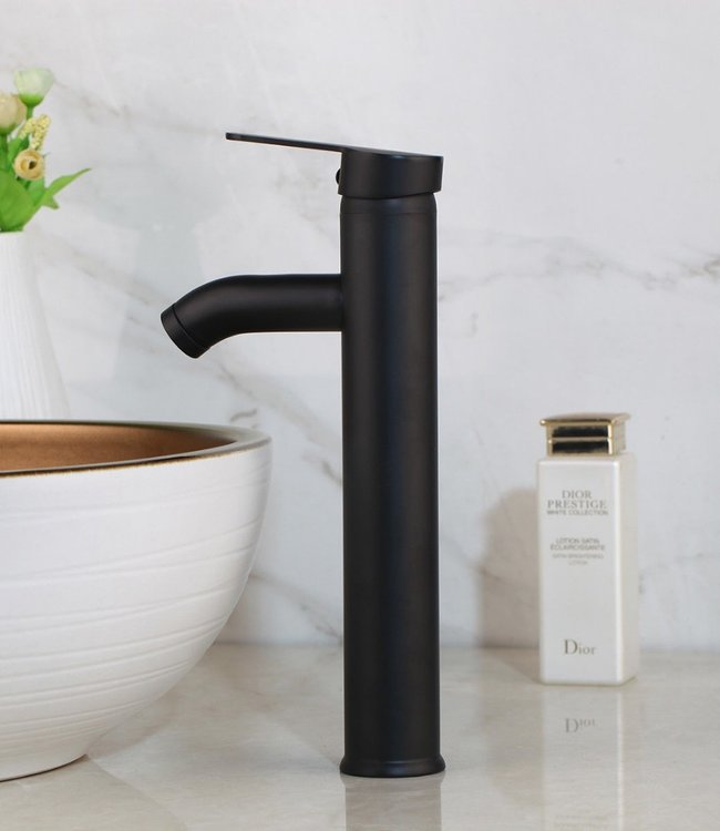 Rene Houtman Dalle Mat Zwarte Hoge Opzetkraan 30 cm