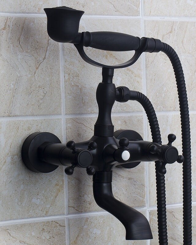 Rene Houtman Marriot Olie Bronzen Badkraan + Handdouche