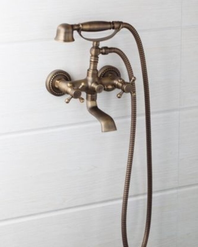 Rene Houtman Mart Nostalgisch Bronzen Badkraan Muurbevestiging