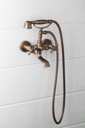 Rene Houtman Mart Nostalgisch Bronzen Badkraan Muurbevestiging