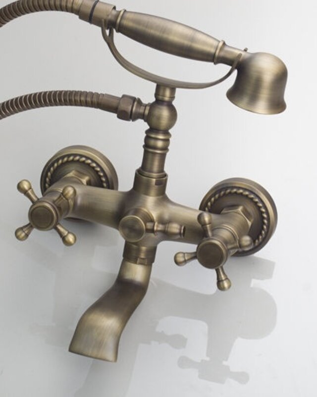 Rene Houtman Mart Nostalgisch Bronzen Badkraan Muurbevestiging