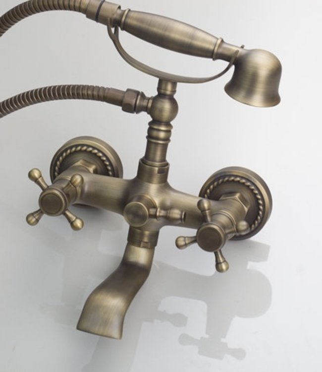 Rene Houtman Mart Nostalgisch Bronzen Badkraan Muurbevestiging