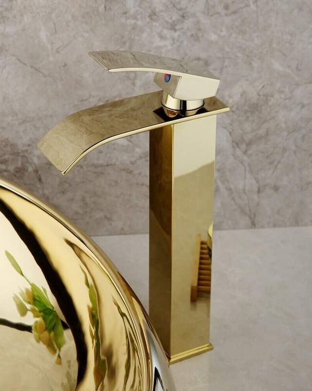 Rene Houtman Moderni Watervalkraan Goud 32 cm