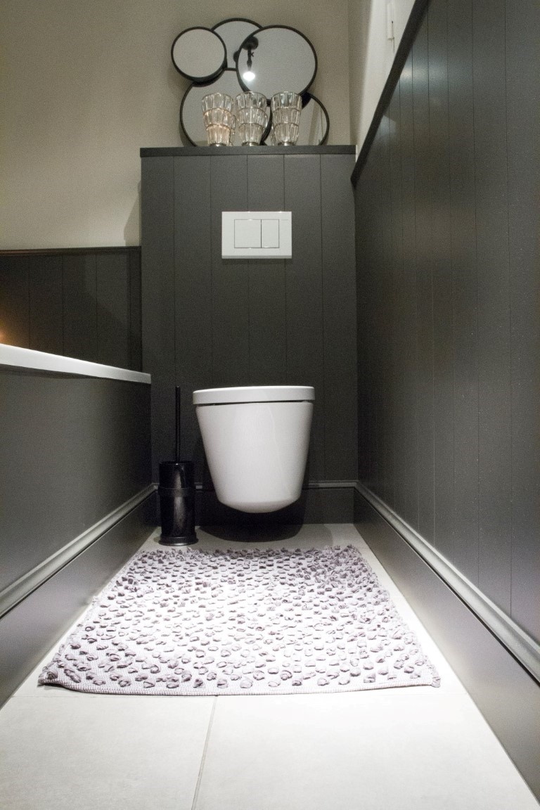 Dauby STUK TOILETBORSTELHOUDER “WHITE POT” RUW METAAL (RM)