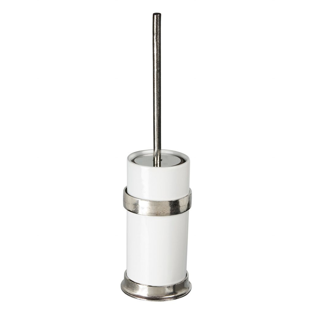 Dauby STUK TOILETBORSTELHOUDER “WHITE POT” WIT BRONS (WB)