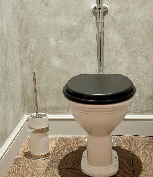 Dauby STUK TOILETBORSTELHOUDER “WHITE POT” WIT BRONS (WB)