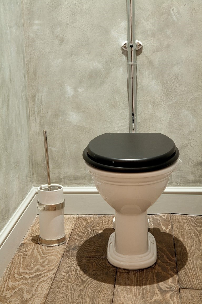 Dauby STUK TOILETBORSTELHOUDER “WHITE POT” WIT BRONS (WB)