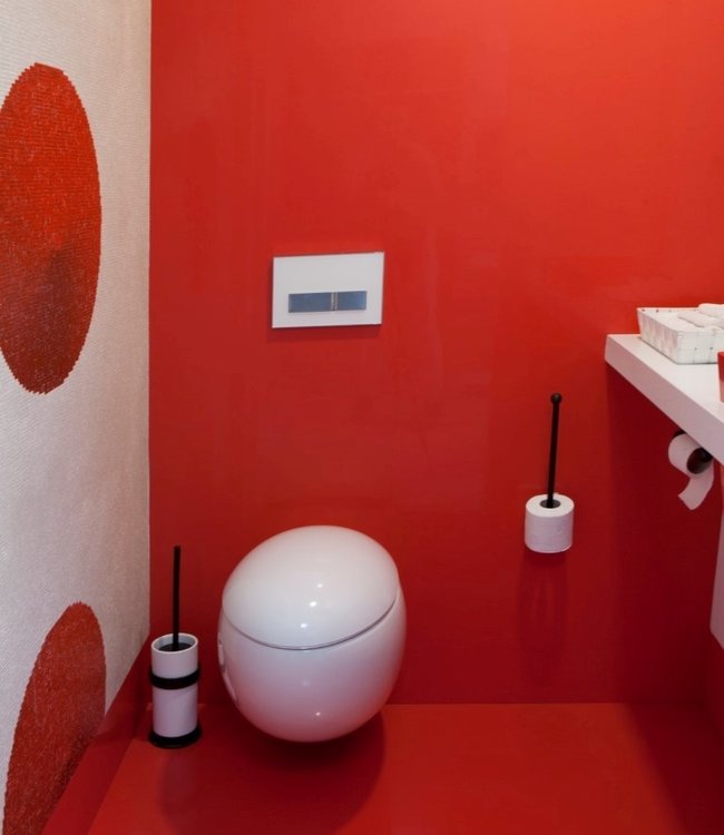 Dauby STUK TOILETBORSTELHOUDER “WHITE POT” VEROUDERD IJZER – ZWART (VO)