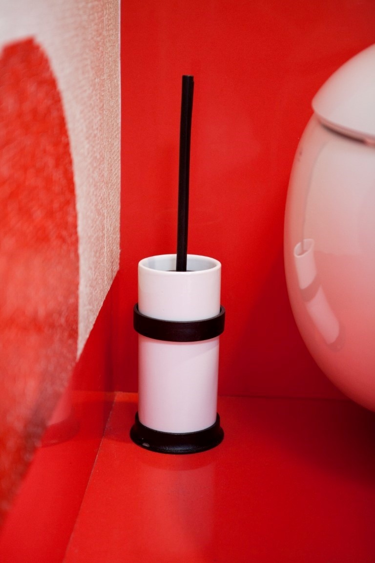 Dauby STUK TOILETBORSTELHOUDER “WHITE POT” VEROUDERD IJZER – ZWART (VO)