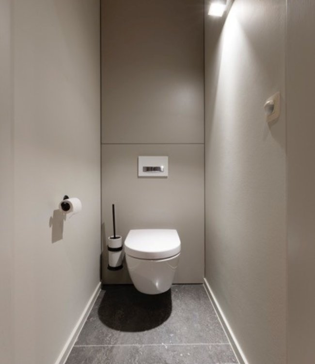 Dauby STUK TOILETBORSTELHOUDER “WHITE POT” VEROUDERD IJZER – ZWART (VO)